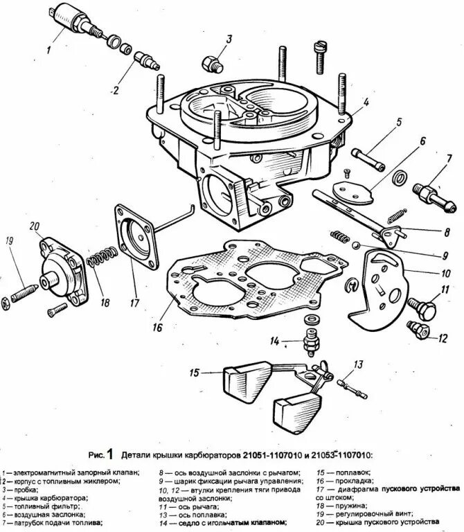 Порядок сборки карбюратора Чистка, ремонт, регулировка и настройка карбюратора ВАЗ 2107