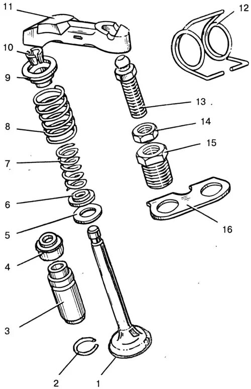 Порядок сборки клапанов Dismantling and assembly of a head of the block of cylinders (VAZ-21213 "Niva" 1