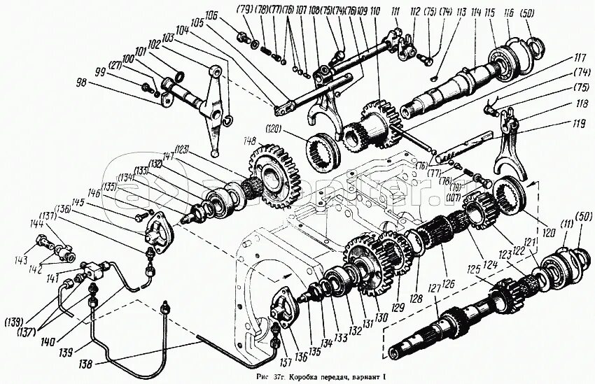 Порядок сборки коробки мтз Коробка передач (вариант 1) МТЗ-100 - купить, цены в интернет-магазине Автопитер