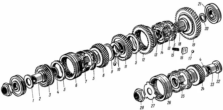 Порядок сборки кпп Gearbox disassembly (VAZ-2108 "Sputnik" 1984-2003 / Transmission / Car gearbox)