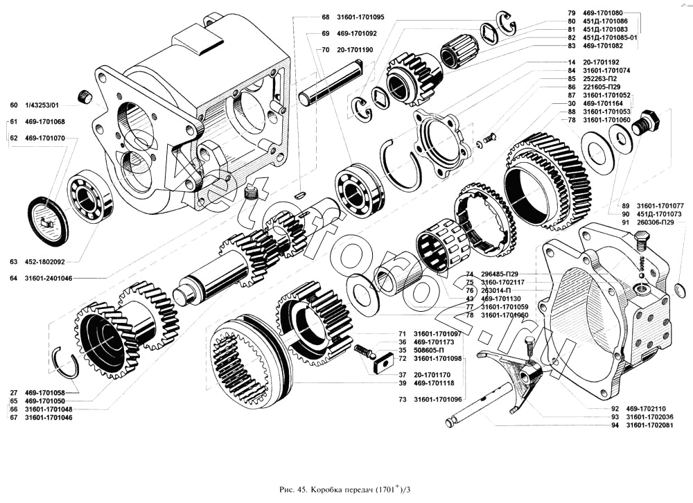 Порядок сборки кпп уаз буханка 4 ступенчатая Купить Коробка передач (пятиступенчатая) для УАЗ УАЗ-3160 - в Рязани Светофор62