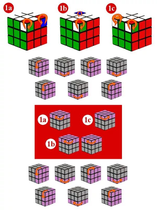 Порядок сборки кубика рубика cubo de rubik - paso7-c1 Кубик рубика, Кубики, Кубик