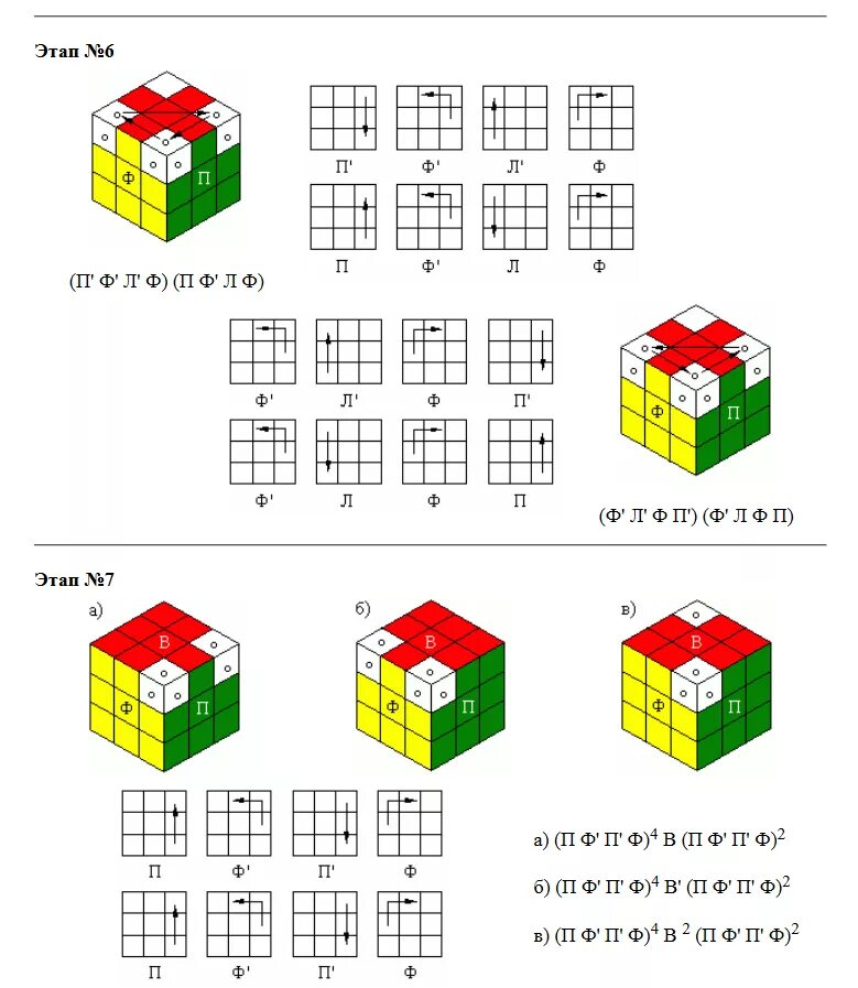 Порядок сборки кубика рубика 3х3 схема Как собрать кубик рубика новичку