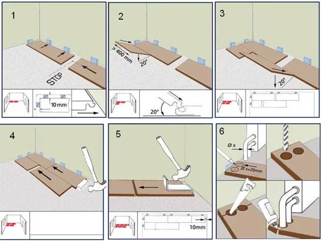 Порядок сборки ламината Красивый и недорогой пол или как правильно укладывать ламинат - МСК РЕГИОН