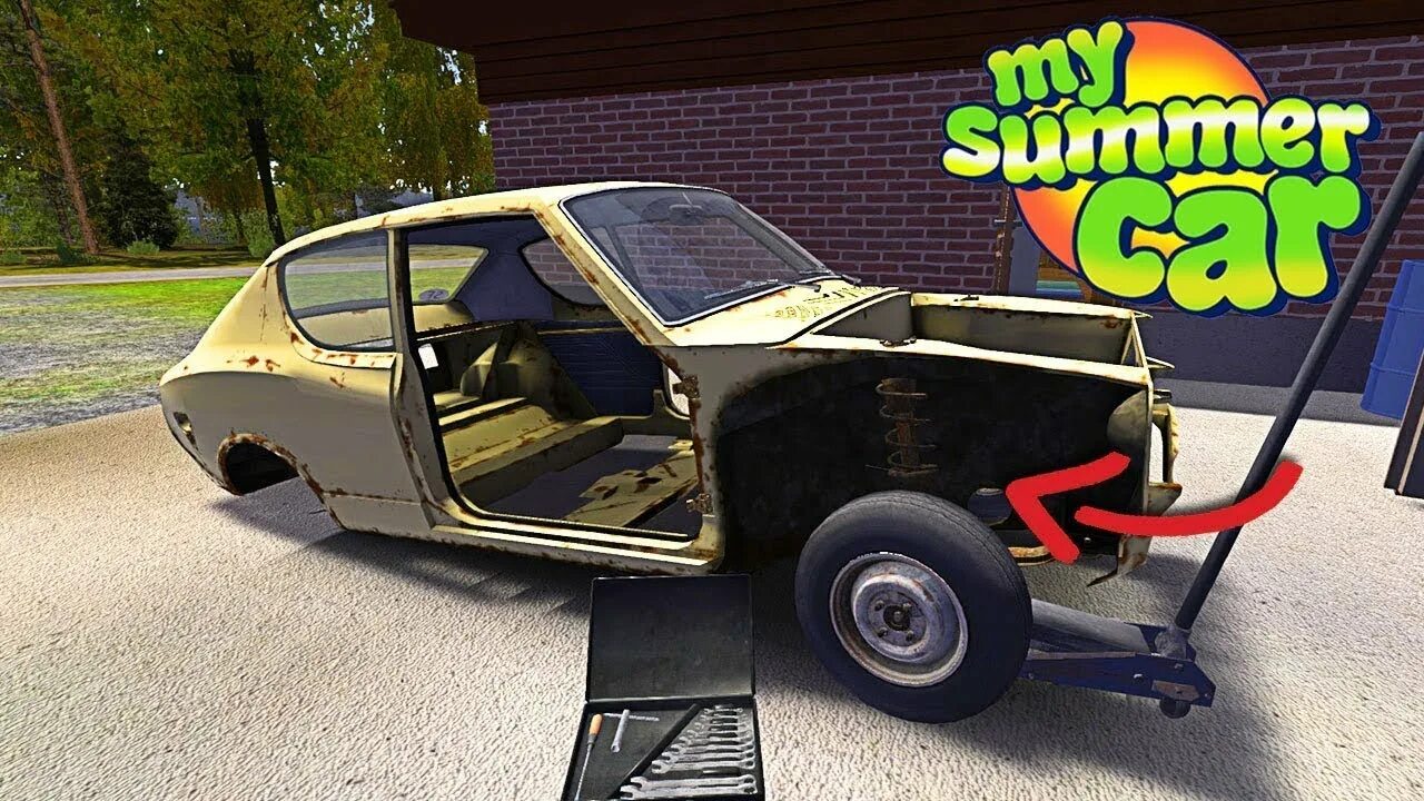 Порядок сборки машины в my summer My summer car! собрал двигатель и подвеску но машина не заводится решим! - YouTu