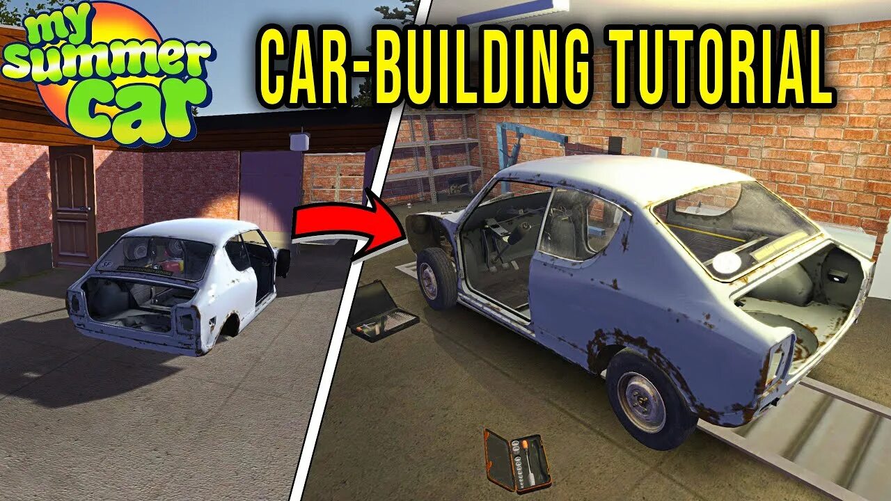 Порядок сборки машины в my summer car How to build suspension in 10 minutes - My summer car - YouTube