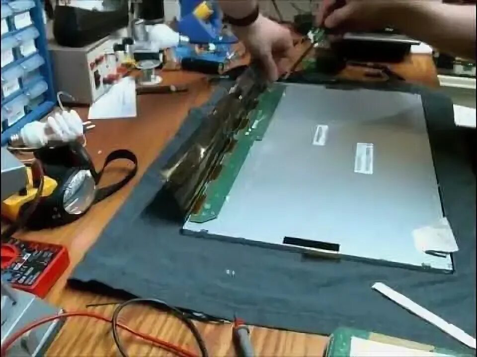 Порядок сборки матрицы led телевизора samsung Repair: Samsung SA300 LED Monitor - YouTube