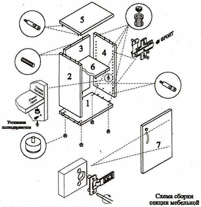 Порядок сборки мебели Инструкция по сборке Студио арт.310