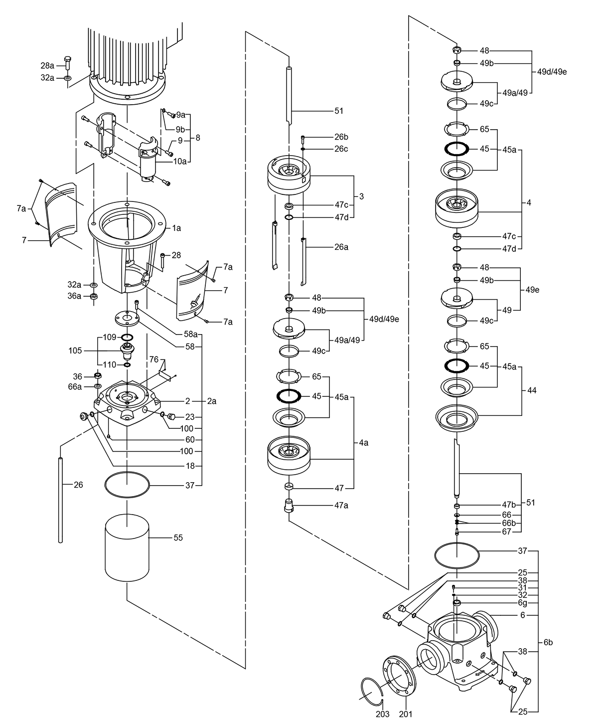 Порядок сборки насоса Насос Grundfos CRN 95-4 A-F-A-V-HQQV артикул: 99141779