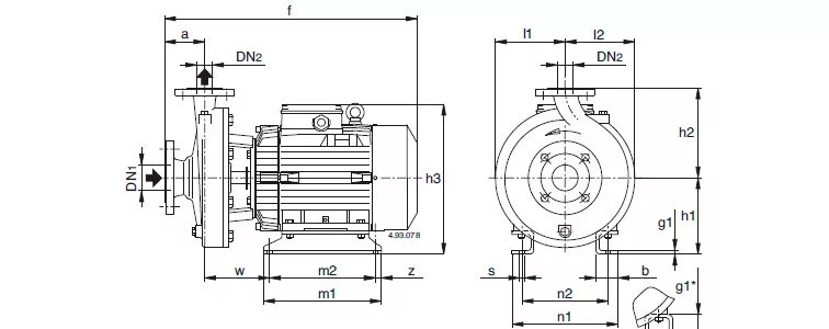 Порядок сборки насоса inm 40 125 130 Купить консольно-моноблочные насосы NM 65/20A/A NM 65/200A/A двигатель - 22.0/30