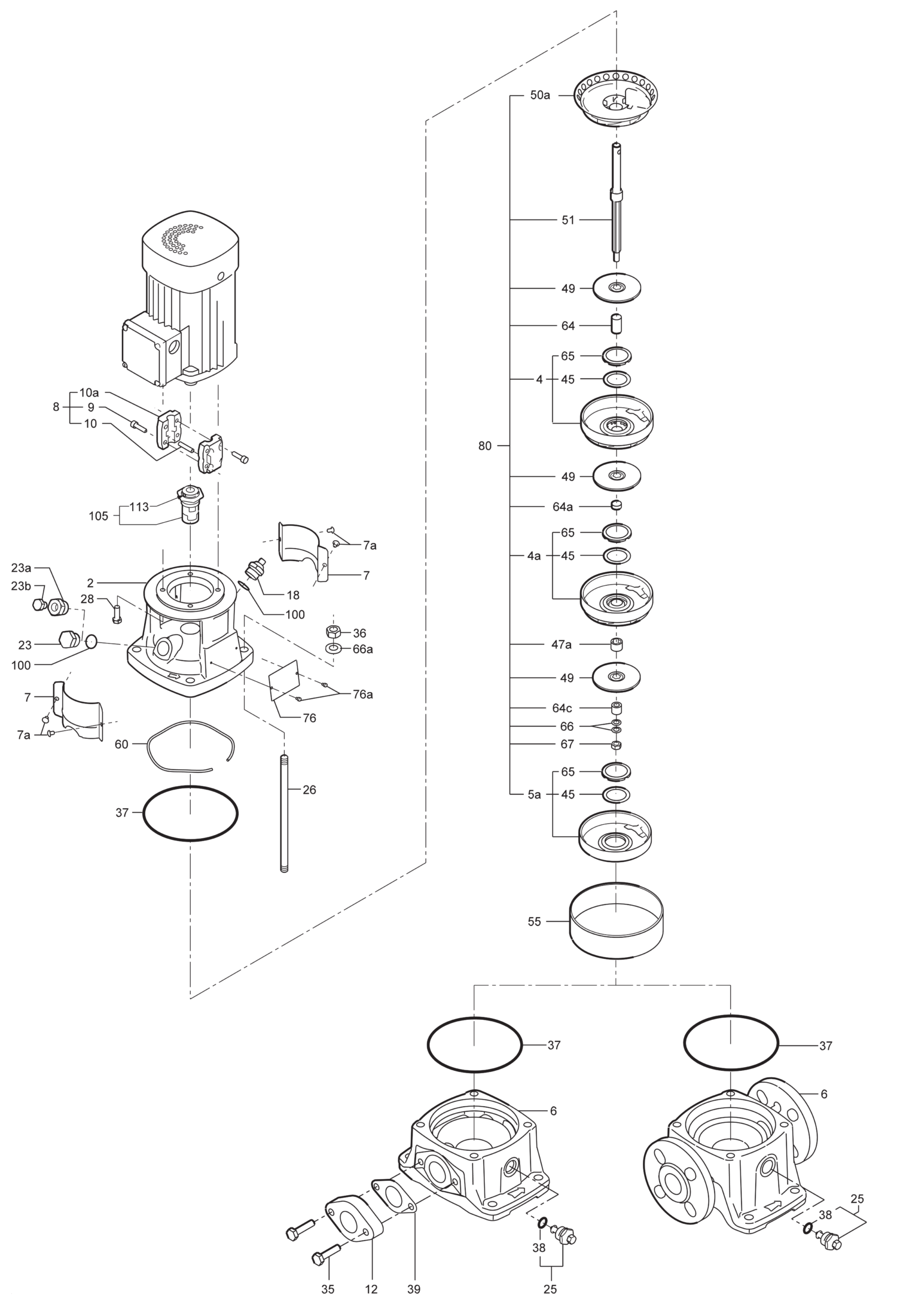 Порядок сборки насоса inm 40 125 130 Запчасти и ремкомплекты к насосам Grundfos CR, CRE, CRI, CRIE, CRN, CRNE, CRT, C