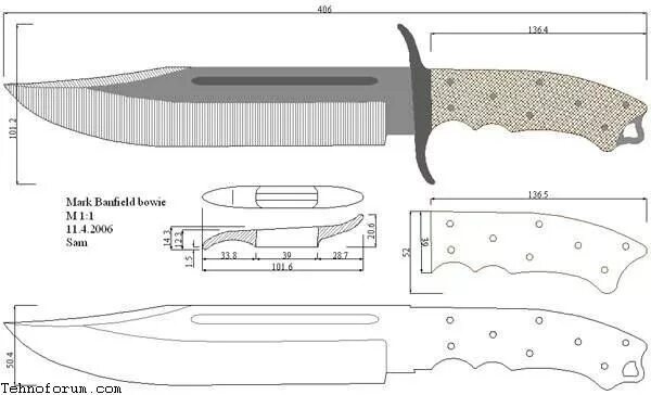 Порядок сборки ножей Чертежи для изготовления ножей (много картинок) - стр. 1 - Полезная информация -