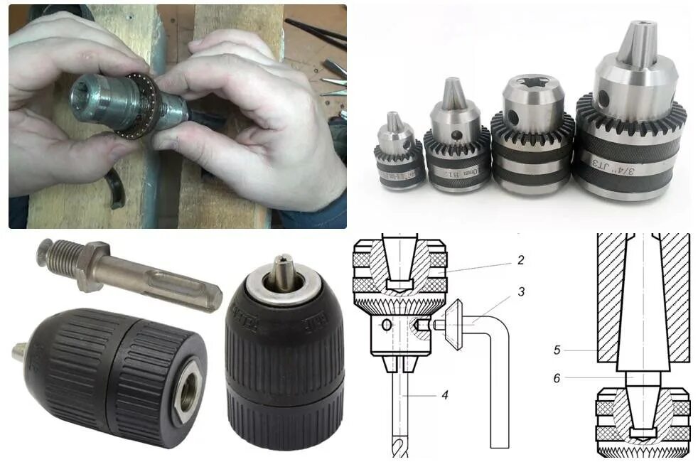 Порядок сборки патрона от советской ручной дрели Как снять патрон с шуруповерта: быстрозажимной и зубчато-венцовый