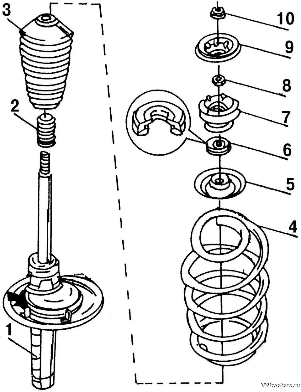 Порядок сборки передней Что-то не так - Volkswagen Golf Mk3, 1,6 л, 1995 года наблюдение DRIVE2