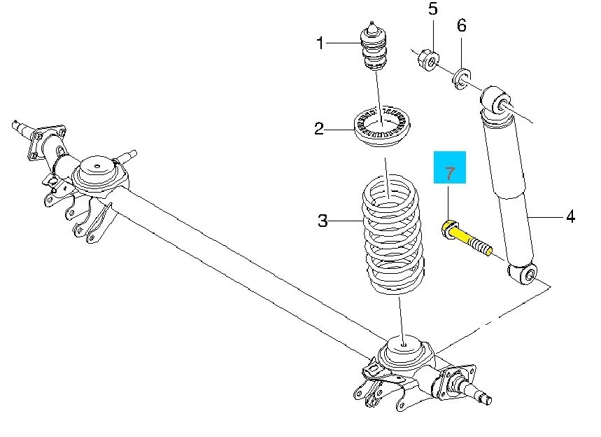 Порядок сборки передней стойки дэу матиз БОЛТ АМОРТИЗАТОРА ЗАДНЕГО MATIZ GM M12*1,25*60- купить в интернет-магазине, цена