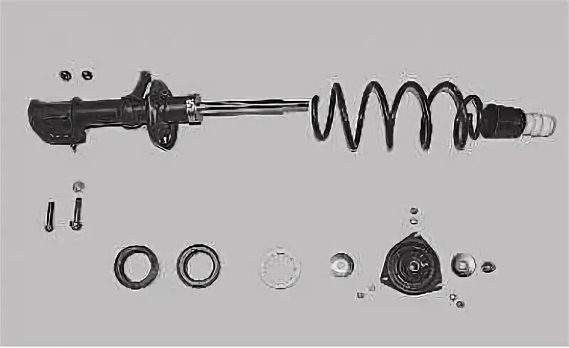 Порядок сборки передней стойки приора Dismantling the front telescopic rack (Lada Priora 1, 2007-2018, VAZ-2170) - "Ch