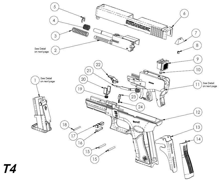 Порядок сборки пистолета пм КИРЮХА : Пистолет Crosman Т4 - кто что знает? : Пневматическое оружие