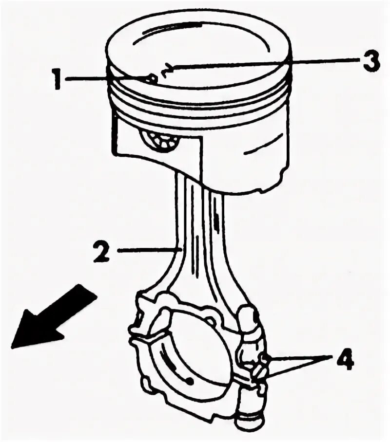 Порядок сборки поршневой группы Pistons and connecting rods - removal and installation (Nissan Example 1 P10, pe