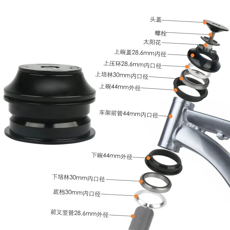 Порядок сборки рулевой колонки велосипеда Купить ZERGLBR Велосипед горный велосипед Группа чаши для головных труб шоссе ма