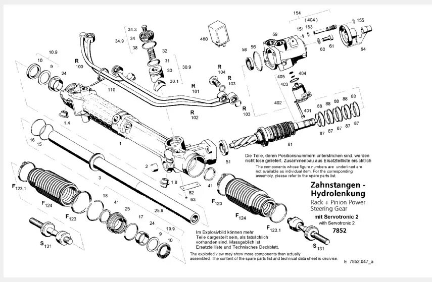 Порядок сборки рулевой рейки Ремонт рулевой рейки с servotronic - BMW 5 series (E39), 4,4 л, 1996 года своими