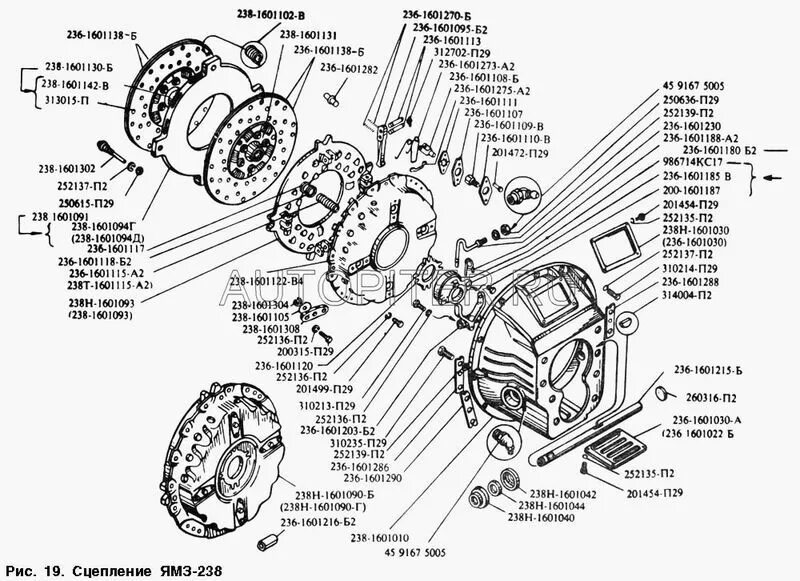Порядок сборки сцепления ямз 238 Купить Ролик шест.вторич.вала МАЗ 238-1701285 2381701285 Маз цена в интернет-маг