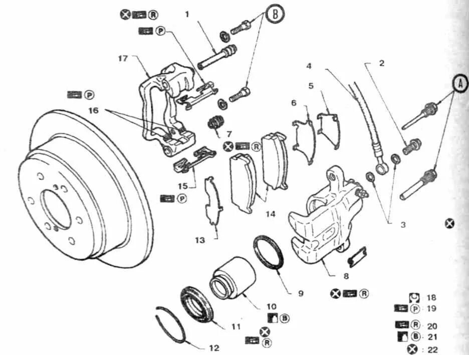 Порядок сборки суппорта Ремкомплект тормозного суппорта PEUGEOT BOXER 02- - MasterKit арт. 77A1248 - куп