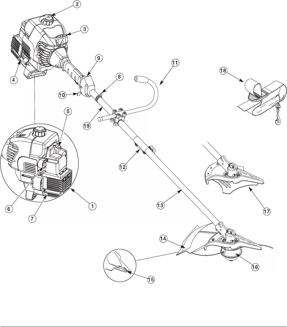 Порядок сборки триммера Manual WOLF-Garten GT-S 2-31 (page 3 of 85) (English, German, French, Italian, P