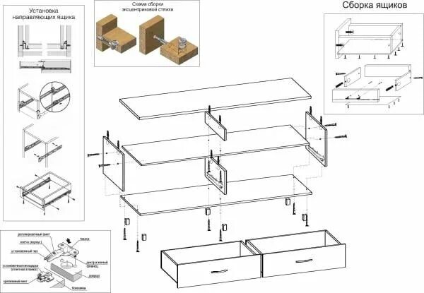 Порядок сборки тумбы Тумба под телевизор ТТВ-2 - купить в СПб Складно