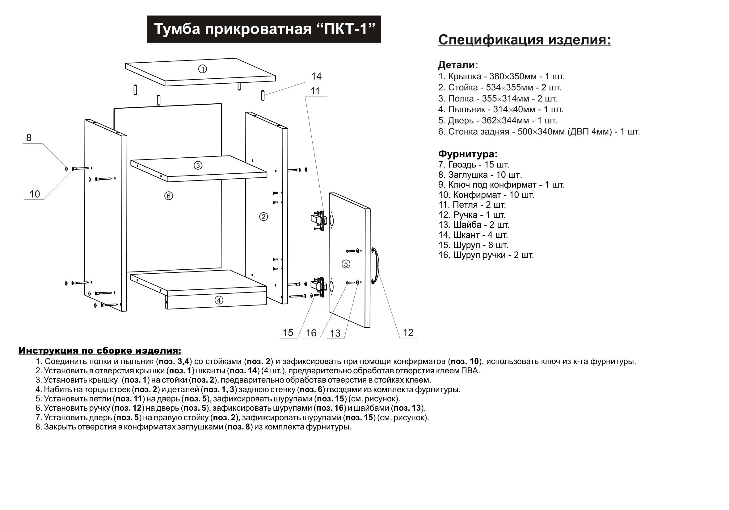 Порядок сборки тумбы Сборка тумбочки: найдено 88 изображений