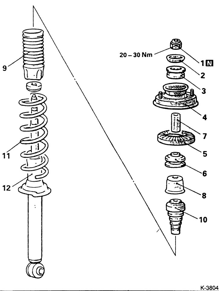 Порядок сборки заднего Spring rack (Mitsubishi Lancer 3 and 5, 1984-1992) - "Rear suspension" Mitsubish