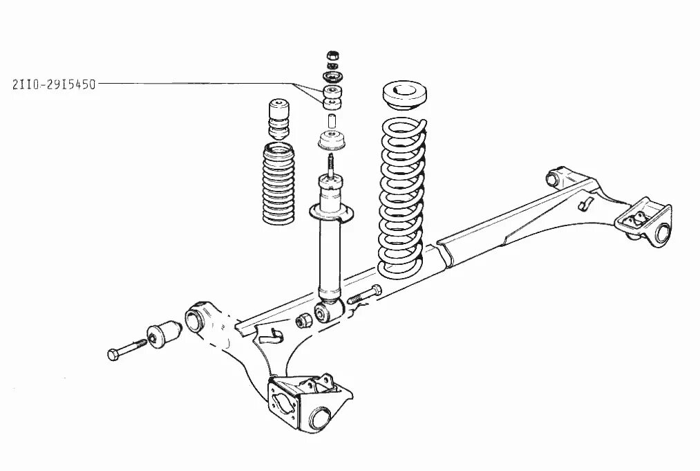 Порядок сборки задней стойки ваз 2110 Втулка задней стойки (верхняя) ВАЗ 2110 - ВАЗ - Запчасти к автомобилям из полиур