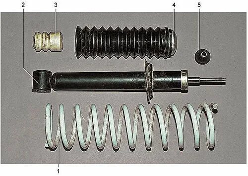 Порядок сборки задней стойки ваз 2114 Задняя подвеска 2108 Снятие амортизатора - Энциклопедия журнала "За рулем"