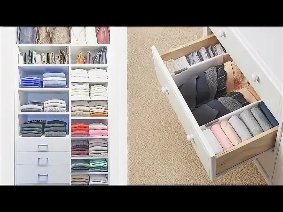 Порядок в шкафу фото The Tidy Up The Home Konmari Method of Folding #MarieKondo #KonmariMethod - YouT