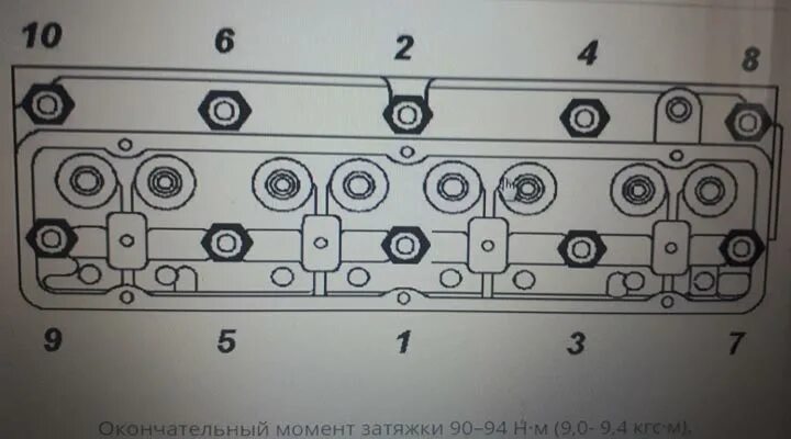 Порядок затяжки 402 двигателя Затяжка гбц умз: найдено 84 картинок