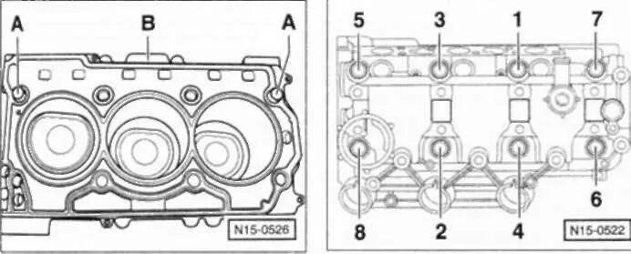 Порядок затяжки боковой крышки школа дв 1.2 Руководство по ремонту Volkswagen Polo (Фольксваген Поло) 2001-2005 г.в. 7.3 Гол