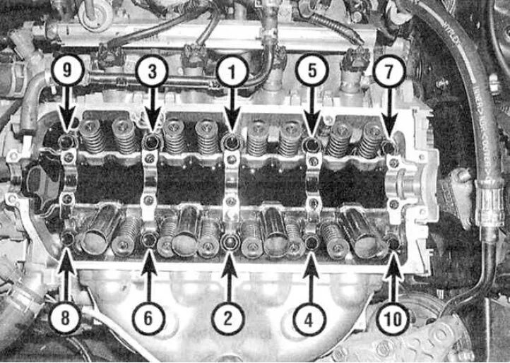 Порядок затяжки болтов гбц b18b хонда Зняцце і ўстаноўка галоўкі цыліндраў (Хонда Цывік 6, 1995-2000) - "Рухавік у аўт