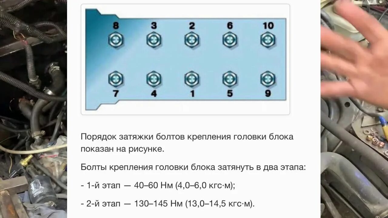 Как затянуть головку блока без динамометрического ключа - hdmulty.ru