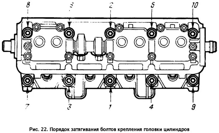 Порядок затяжки болтов гбц гранта 8 клапанная Mechanizm rozrządu i głowica cylindrów (VAZ-2109 "Sputnik" 1984-1997 / Silnik i 