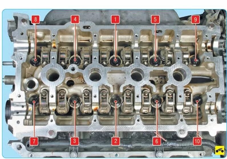 Порядок затяжки болтов гбц к4м Установка ГБЦ Рено дастер 2.0 - Renault Duster (1G), 2 л, 2015 года своими рукам