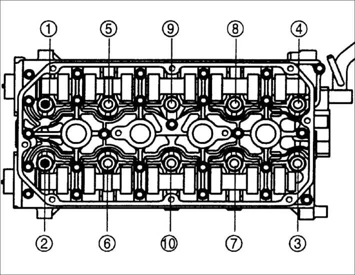 Порядок затяжки болтов гбц киа спектра Прокладка ГБЦ. - Opel Frontera B, 2,2 л, 2000 года поломка DRIVE2