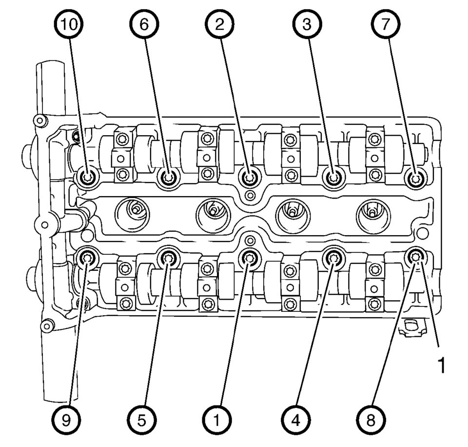 Порядок затяжки болтов гбц лачетти Chevrolet Sonic Repair Manual: Cylinder Head Installation - Cylinder Head - Engi