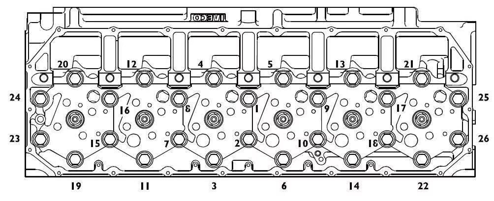 Порядок затяжки болтов гбц ман тгл d0834 Iveco F3B Manuals, Engine Specs, Bolt Torques