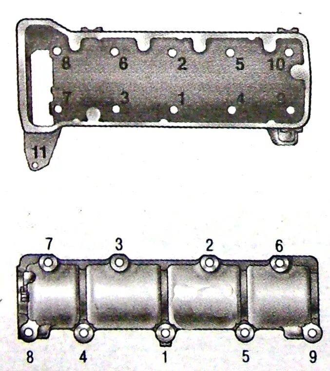 Removing the cylinder head of the VAZ-2123 engine