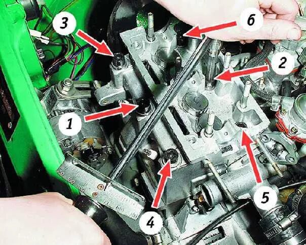Порядок затяжки болтов гбц ока Ремонт ВАЗ 1111 (Ока) Замена прокладки головки блока цилиндров