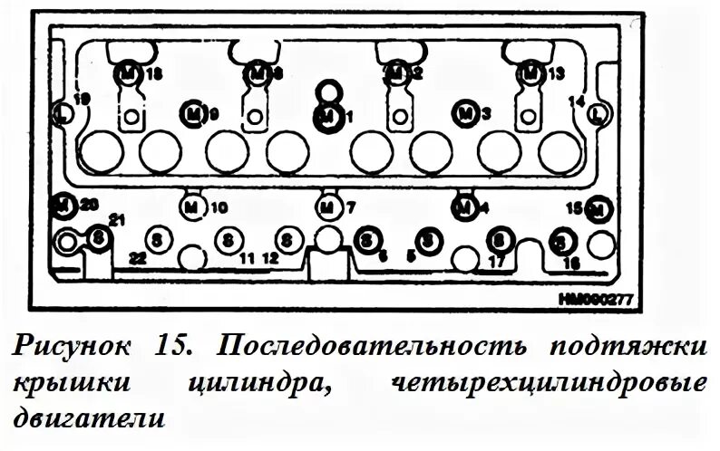 Порядок затяжки болтов гбц перкинс 1104 схема Блок крышки цилиндров двигателя Перкинс(Perkins) экскаватора-погрузчика JCB 3CX,