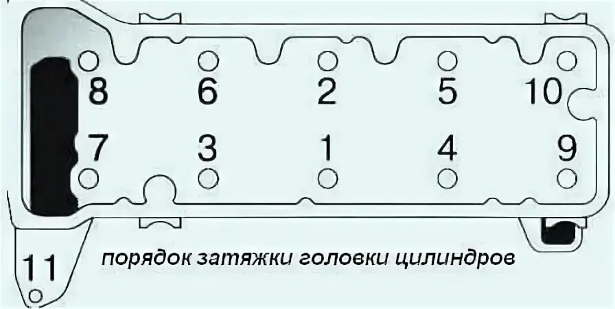 Порядок затяжки болтов головки ваз 2109 Removing the cylinder head of the VAZ-2123 engine