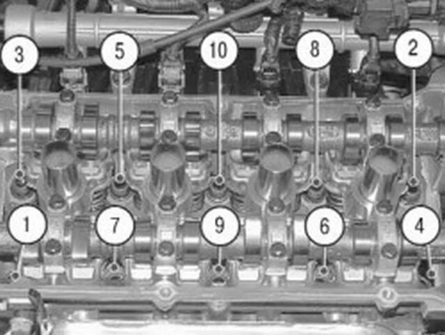 Порядок затяжки болтов клапанной крышки акцент Схема затяжки клапанной крышки hyundai accent