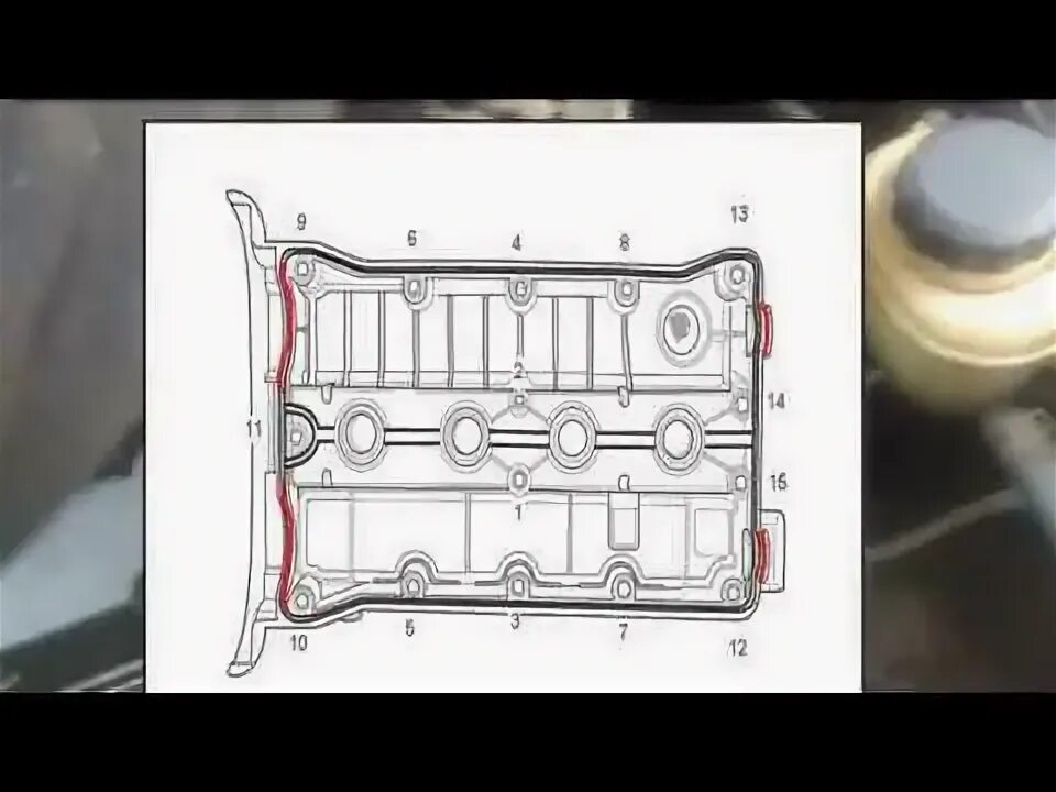 Порядок затяжки болтов клапанной крышки лачетти 1.6 Шевроле Лачетти 1.4 1.6 Замена клапанной прокладки Daewoo Lacetti, Chevrolet Cru