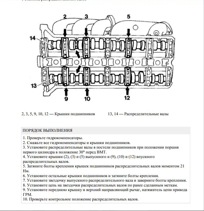 Порядок затяжки болтов клапанной крышки мерседес m112 М104.992 3.2L. "Сборка ГБЦ" (part #5) - Mercedes-Benz E-class (W124), 3,2 л, 199