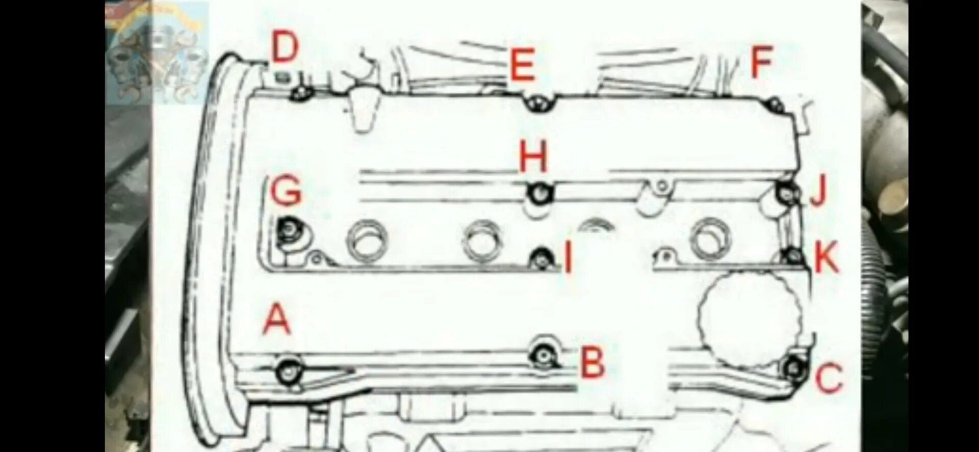 Порядок затяжки болтов клапанной крышки шевроле кобальт Затяжка болтов крышки клапанов - Daewoo Nubira I, 1,6 л, 1998 года своими руками